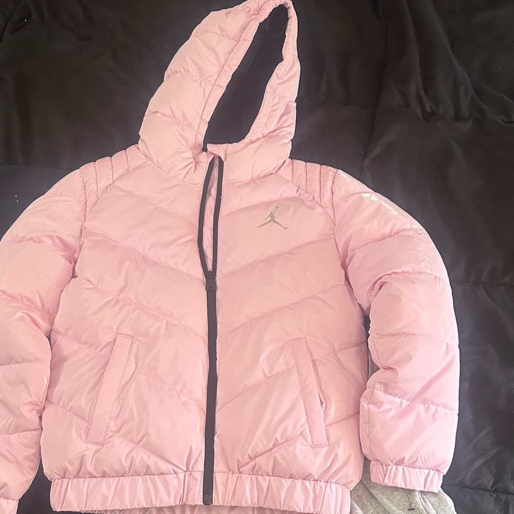 Jordan Kids Pink Puffer Jacket